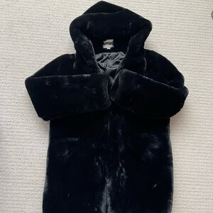Apparis Black Faux Fur Teddy Jacket